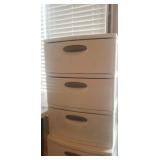 Plastic Storage Bin full