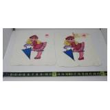 Vintage Lady Pepperell Miss Piggy Wash Cloths