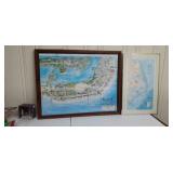 Outer Banks Framed Maps