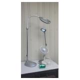 Magnifying On a Stand, Fan, LED Light