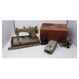 Small Vintage Sew-Rite Portable Sewing Machine
