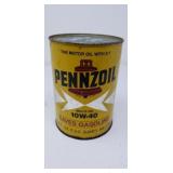 *FULL* Vintage 1 Qt. Pennzoil 10w-40 Motor Oil