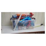 Tote Full Of Bags & House Hold Items