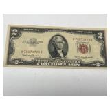 1953-C United States Two Dollar Red Seal Federal