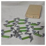 Art Deco 12 Bakelite and Chrome bar drawer pulls