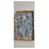 Box of new peg board hooks.