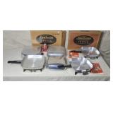 New/Old store stock Sunbeam elc frypans & lids.