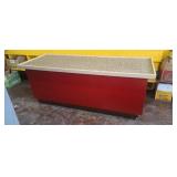 86" long X 32" with wood store counter bottom