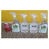 4 bottles of carpet cleaner.