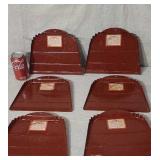 New. Old store stock steel dust pans 6 of them