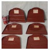 New. Old store stock steel dust pans 6 of them