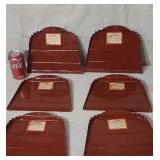 New. Old store stock steel dust pans 6 of them