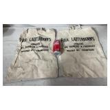 Vintage Burlap Bags Jungers Oil Burnrs & Furnace