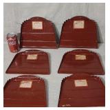 New. Old store stock steel dust pans 6 of them