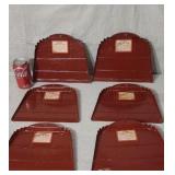 New. Old store stock steel dust pans 6 of them