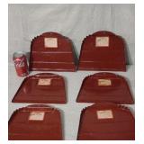 New. Old store stock steel dust pans 6 of them