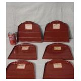 New. Old store stock steel dust pans 6 of them