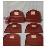 New. Old store stock steel dust pans 6 of them