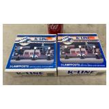 K-Line 3 Lamppost x 2 , Train Scale Size