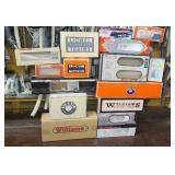 Model train empty boxes.