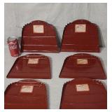 New. Old store stock steel dust pans 6 of them