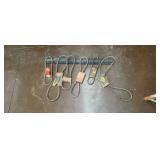 Old store stock Gates V belt holder with belts.