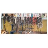 Large group of copper power cords mostly new.