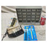 Drawer Parts Bin Organizer w Contents, Cut All