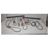 Old store stock Gates V belt holders & belts.