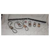 Old store stock Gates V belt holders with belts.