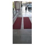 Two Aramark commercial rugs 117" X 34"