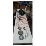 Heavy duty power cord fishing rod  C -clamps