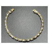 7in. Sterling Silver Bracelet 11.54 Grams