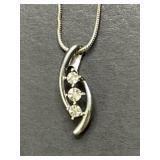 20in. Sterling Silver Necklace & Sterling Silver