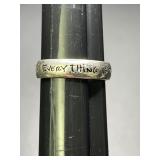 Sz.6.5 Sterling Silver Ring Everything Is
