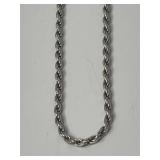 19in. 925 Sterling Silver Italy Necklace 6.23