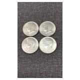 4- Kennedy Bicentennial Half Dollars 1776-1976