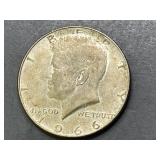 1966 Kennedy Silver Half Dollar