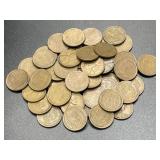 (50) Wheat Pennies