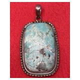 Southwestern Turquoise & 925 Sterling Pendant