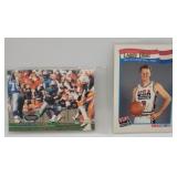 Larry Bird, Barry Sanders Topps Cards