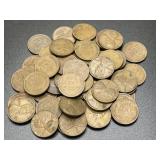 (50) Wheat Pennies
