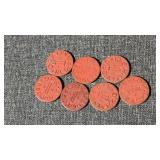vintage War Red Tokens