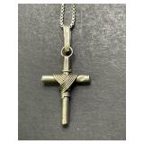 19in. Sterling Silver Necklace & Sterling Silver