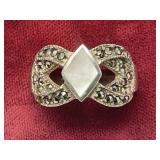 Sz.8 925 Sterling Silver Ring 6.37 Grams