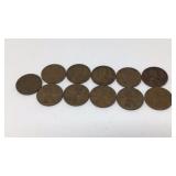 11 Wheat Pennies