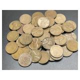 (50) Wheat Pennies