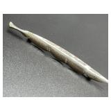 Sterling Silver Leaf Pin 2.61 Grams