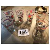 6) 16 OZ DISNEY GLASSES