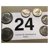 4) 1976 BI-CENTENNIAL QUARTERS, 2)